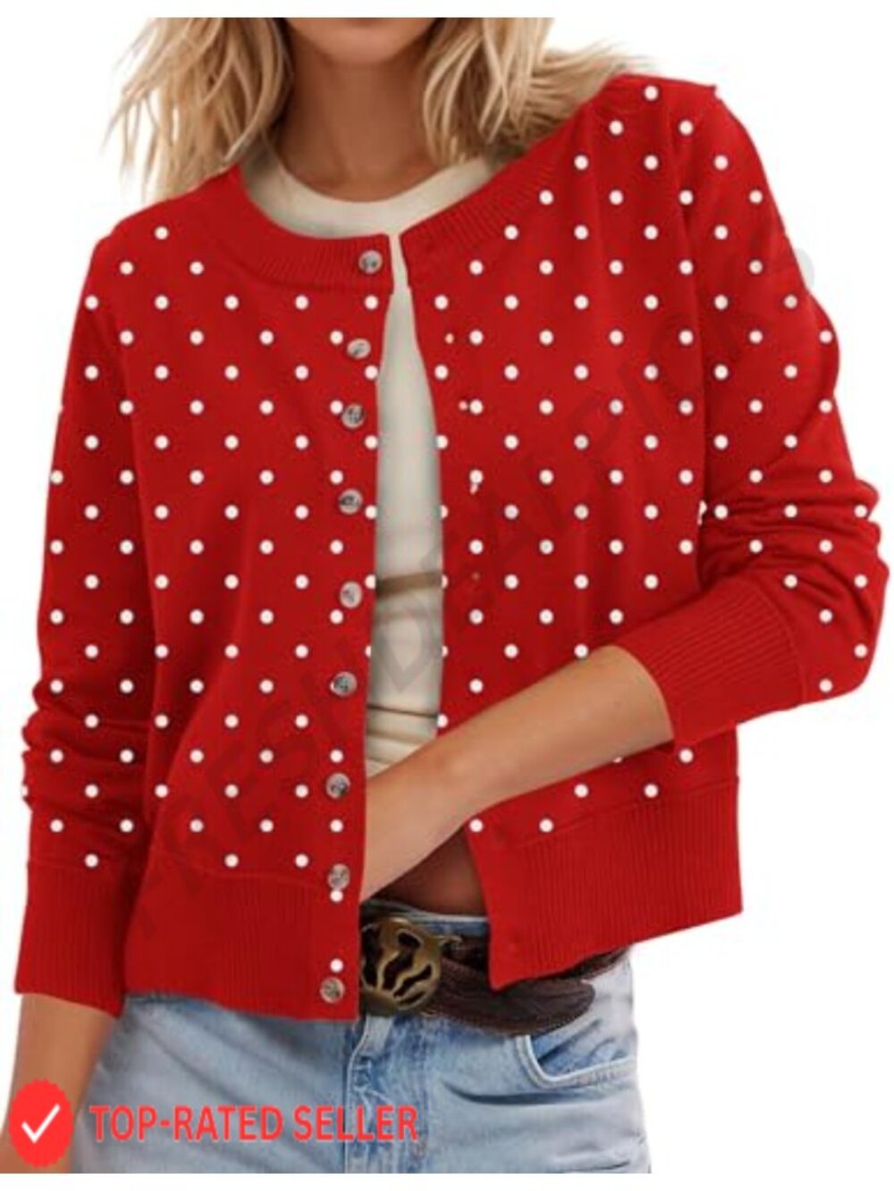 Women's Leopard Print Button Up Cropped Cardigan Sweater